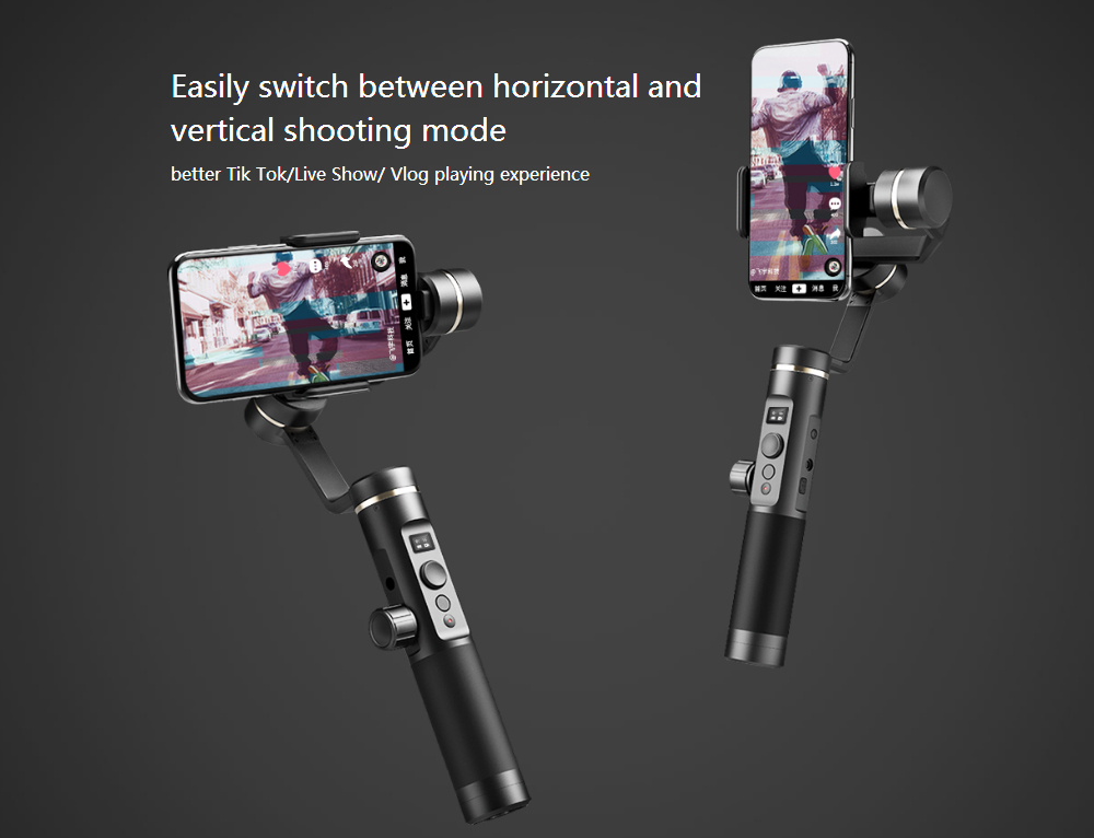 Feiyu Tech SPG2 3-Axis Anti-splash Brushless Handheld Gimbal Stabilizer with OLED Display for Smartphone