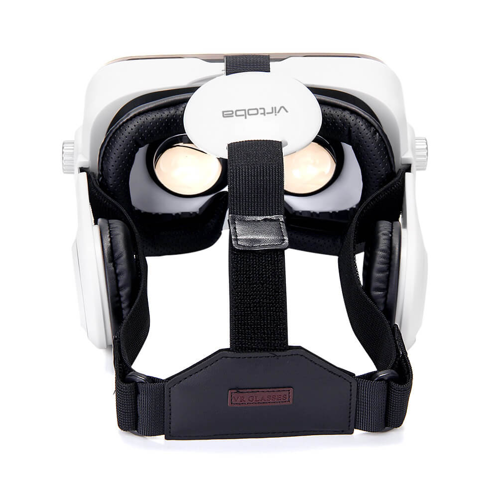 [Spain Stock]Virtoba X5 VR Box 3D VR Virtual Reality Headset 120 Degrees FOV Immersive 3D Movie Video Game Headset with Bluetooth Gamepad Headphone for 4-6 Inch Smartphone