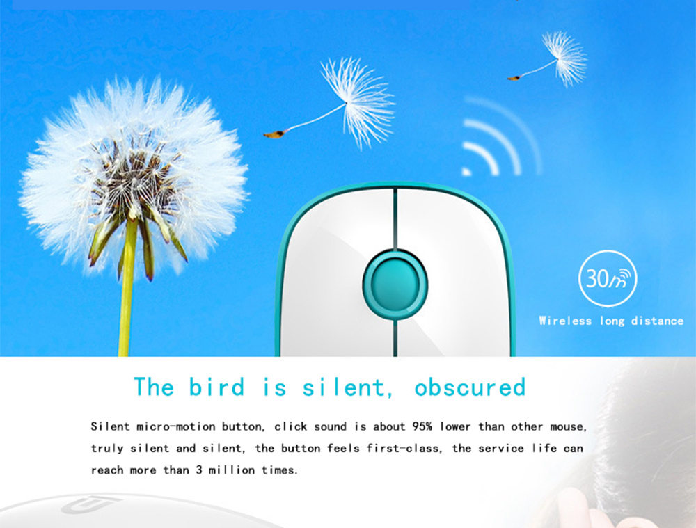 FD 1500 Portable Wireless Keyboard Mouse Combos 1500DPI 79 Keys - Black + Red