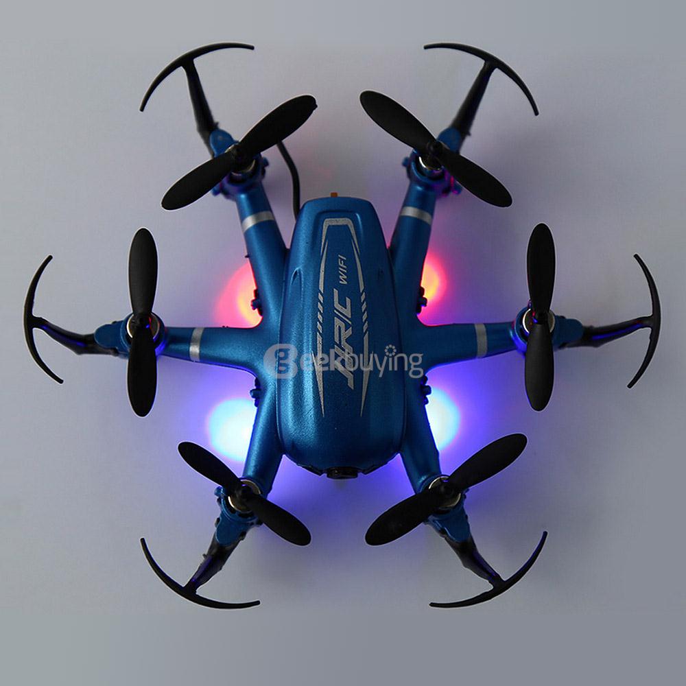 JJRC H20W WIFI FPV 2.0MP 720P HD Camera 3D Flip CF Mode 2.4G 6Axis Hexacopter VR Goggles Compatible with LED Light RTF - Blue