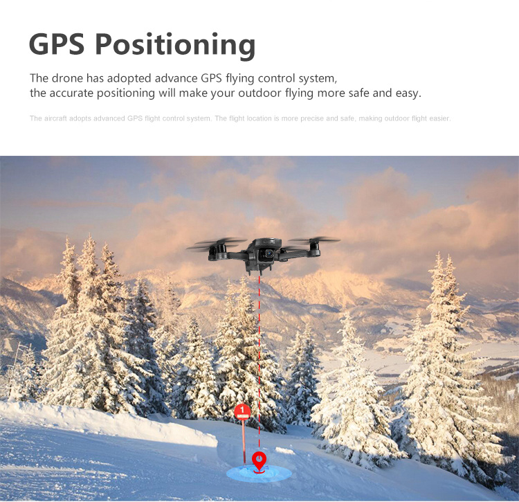 AOSENMA CG033 5G 1080P FHD WIFI FPV Self-stable One-Axis Gimbal Foldable Brushless RC Quadcopter with GPS Follow Me Mode RTF - Black
