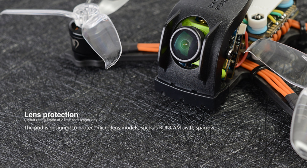 Diatone 2019 GT-Rabbit R249+ FC Mamba F405mini OSD Runcam Micro Swift Camera 4S 25A ESC RC Racing Drone PNP - White