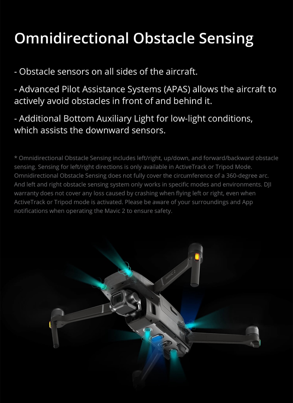DJI Mavic 2 Zoom 3-Axis Gimbal Camera 1/2.3" CMOS Sensor 2x Optical Zoom 48MP Super Resolution Photo Foldable RC Drone