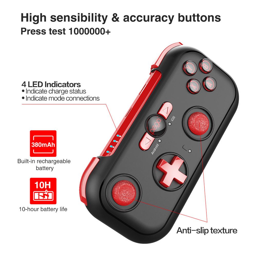 iPega PG-9085 Red Wizard Wireless Bluetooth Gamepad for Android/IOS/Nintendo Switch/Win/7/8/10