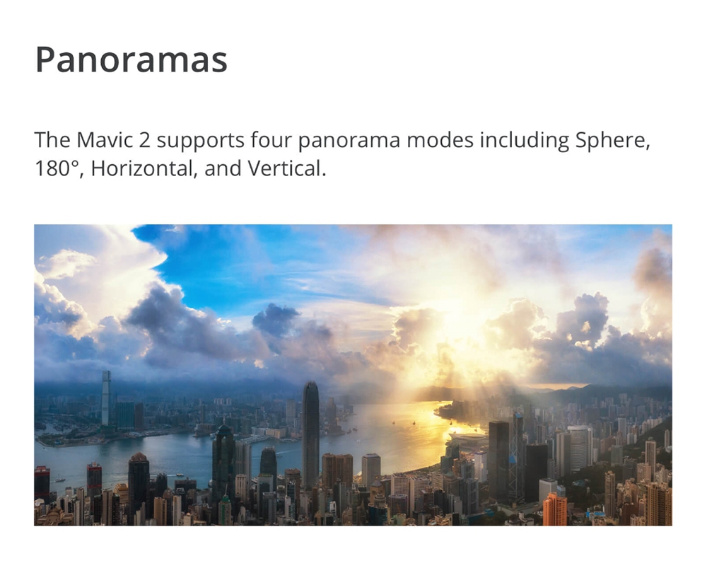 DJI Mavic 2 Zoom 3-Axis Gimbal Camera 1/2.3" CMOS Sensor 2x Optical Zoom 48MP Super Resolution Photo Foldable RC Drone