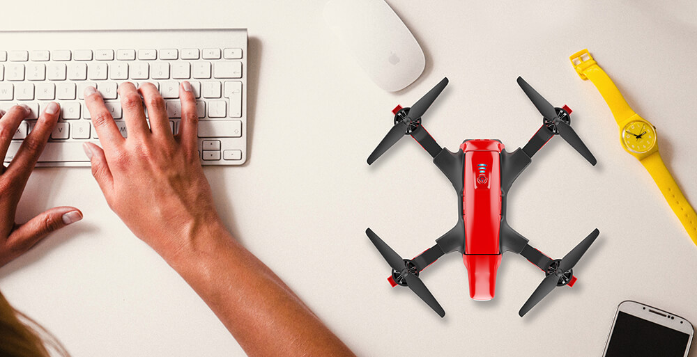 Smart Drone SMD Red Arrow Racing 5.8G FPV 720P Camera 2.4G 8CH RC Quadcopter RTF