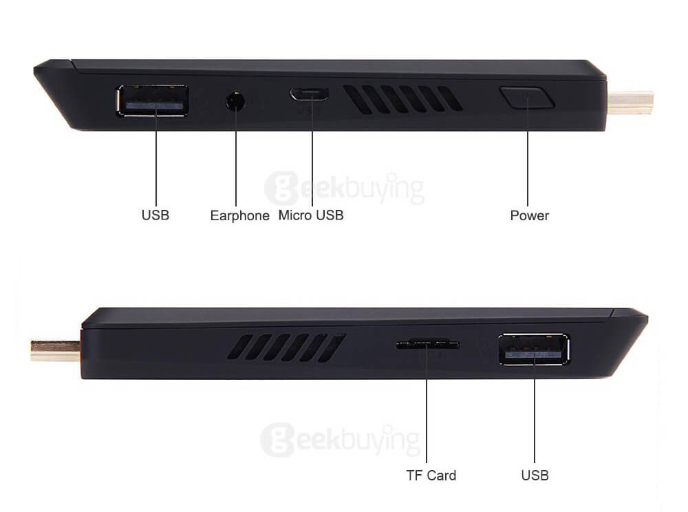 MEEGOPAD T07 Pro 4G/32G Intel Cherry Trail Z8300 Windows 10 Compute Stick Mini PC WIFI Bluetooth Built-in Fan