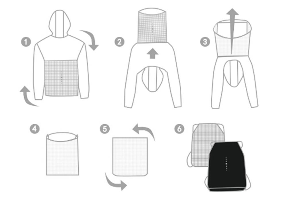 Xiaomi Men Backpack Jacket Water-resistant Sport Coat Size M -Khaki Gray