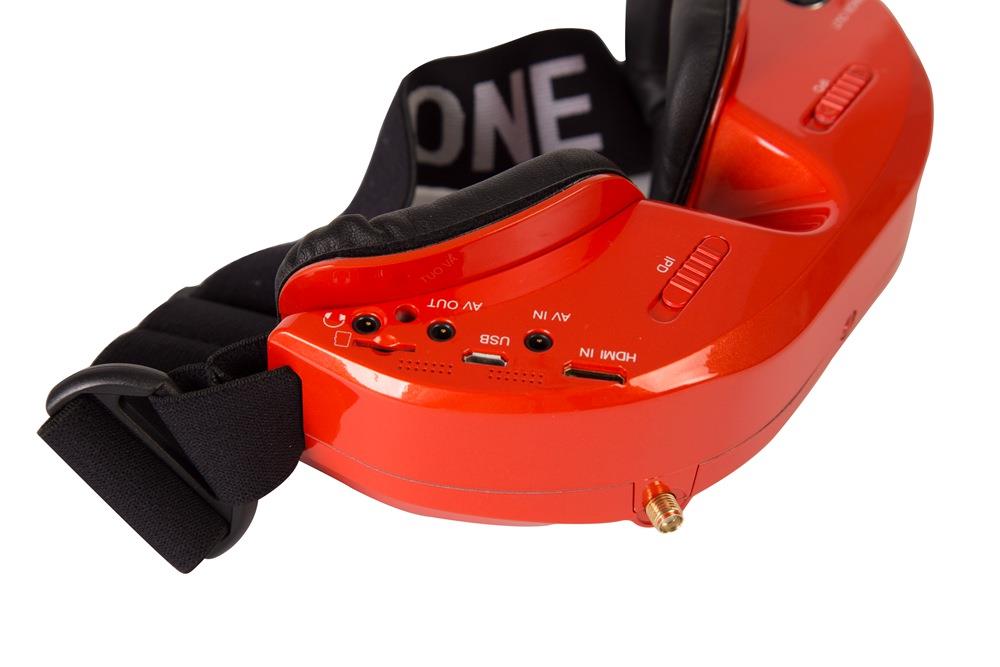 Skyzone SKY03O OLED Display 1024 X 768 5.8G 48CH Diversity FPV Video Goggles With FAN HDMI Head Tracking - Metallic Orange