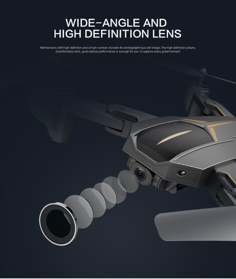 VISUO XS812 GPS 5G WiFi 2MP FPV RC Quadcopter Foldable with 2MP HD Camera 15mins Flight Time - RTF