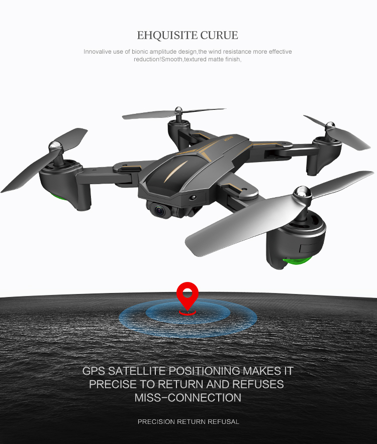 VISUO XS812 GPS 5G WiFi 2MP FPV RC Quadcopter Foldable with 2MP HD Camera 15mins Flight Time - RTF