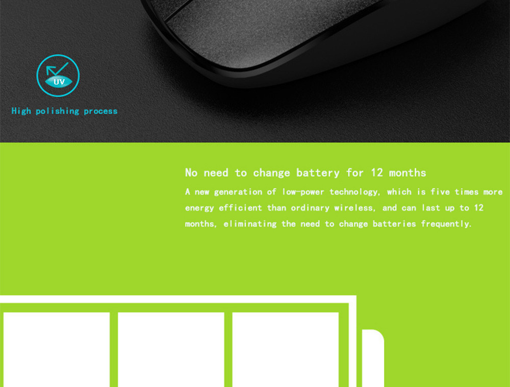 FD 1500 Portable Wireless Keyboard Mouse Combos 1500DPI 79 Keys - Black