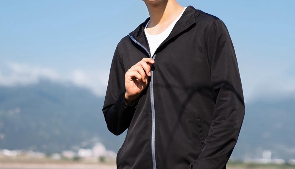 Xiaomi Men Backpack Jacket Water-resistant Sport Coat Size M -Khaki Gray