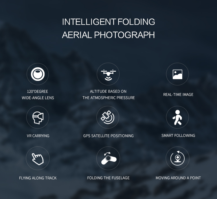 VISUO XS812 GPS 5G WiFi 2MP FPV RC Quadcopter Foldable with 2MP HD Camera 15mins Flight Time - RTF