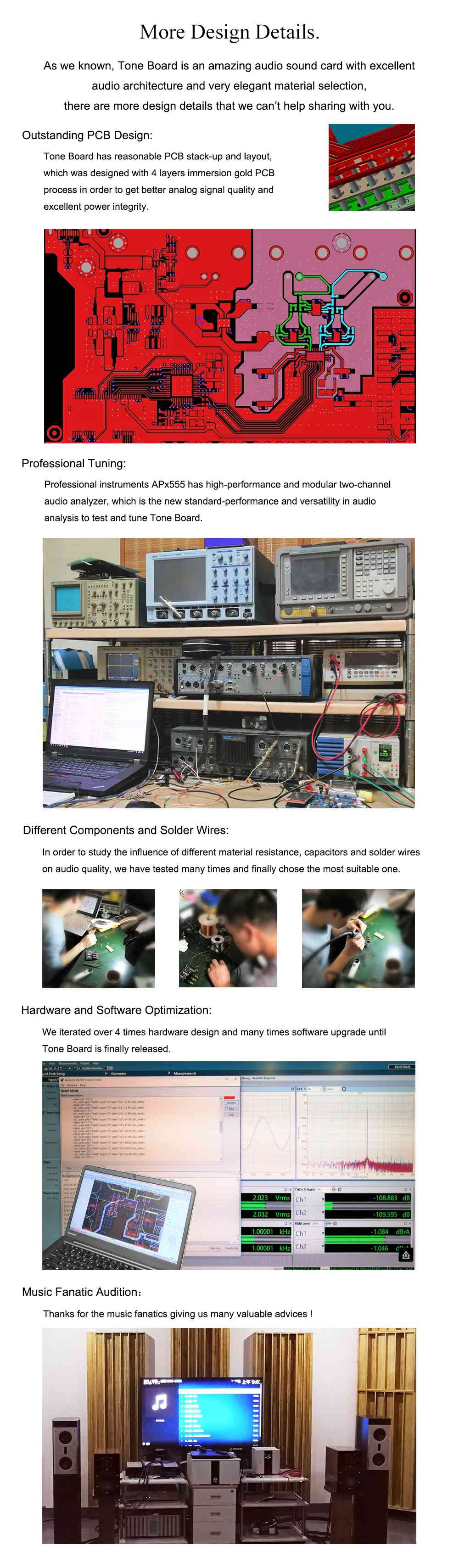 Khadas Tone Board VIMs Edition Hi-Res Audio XMOS ES9038Q2M DAC DSD256 384KHz 32 Bit Stereo Mobile Audio DAC