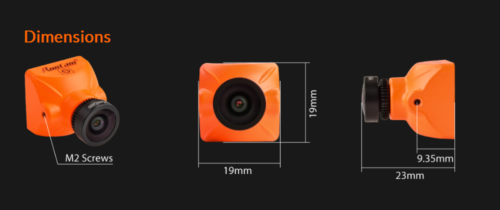 Runcam Split Mini N/P Switchable FOV 130 Degree 1080P/60fps Low Latency WDR FPV Camera for RC Drone
