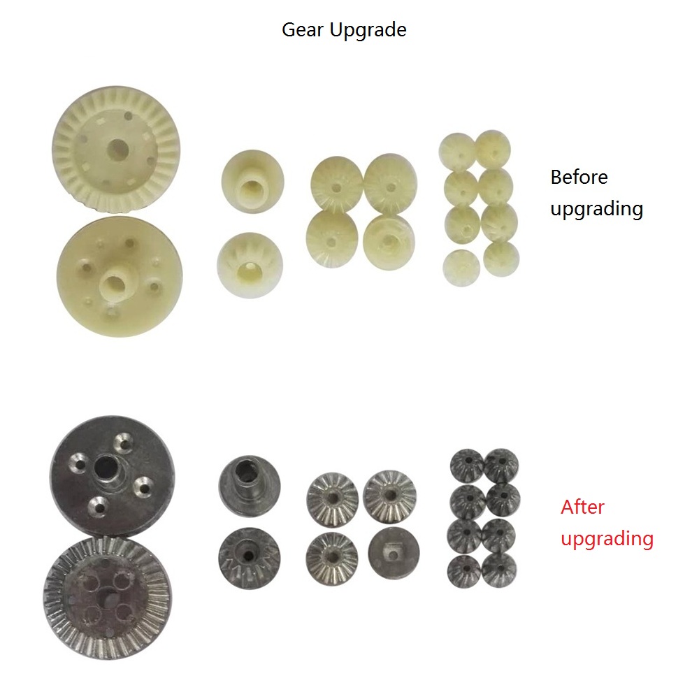 Upgraded WLtoys 12428 1:12 2.4G 4WD Off-road Vehicles with LED Lights RC Car RTR - Green