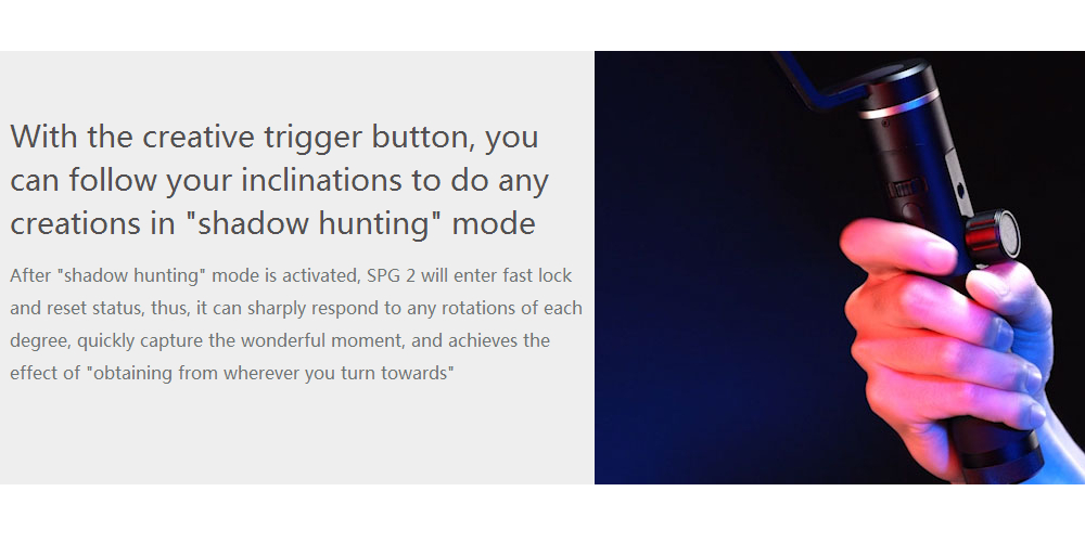 Feiyu Tech SPG2 3-Axis Anti-splash Brushless Handheld Gimbal Stabilizer with OLED Display for Smartphone