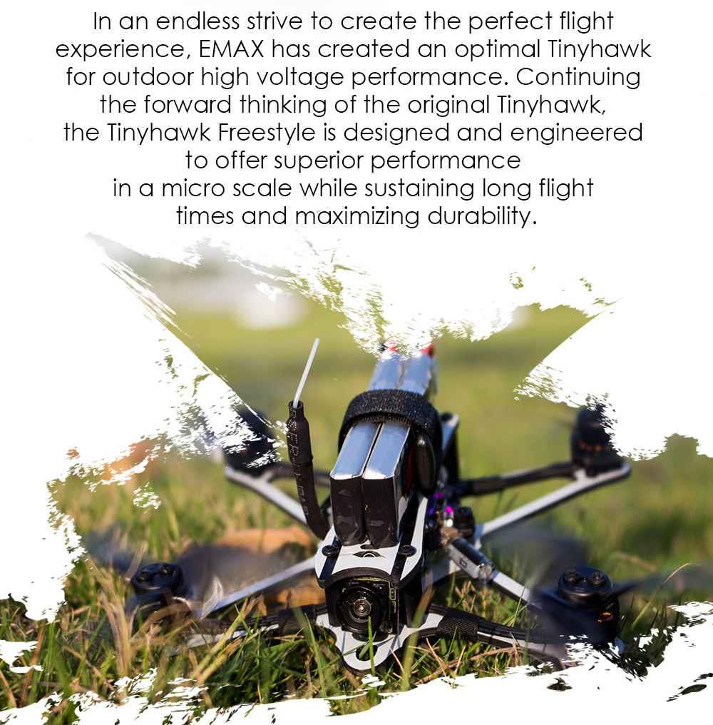 Emax Tinyhawk Freestyle 115mm 2.5Inch FPV Racing Drone With w/F4 4IN1 5A 600TVL Camera 5.8G 37CH 25mW VTX BNF - EMAX Tiny Receiver