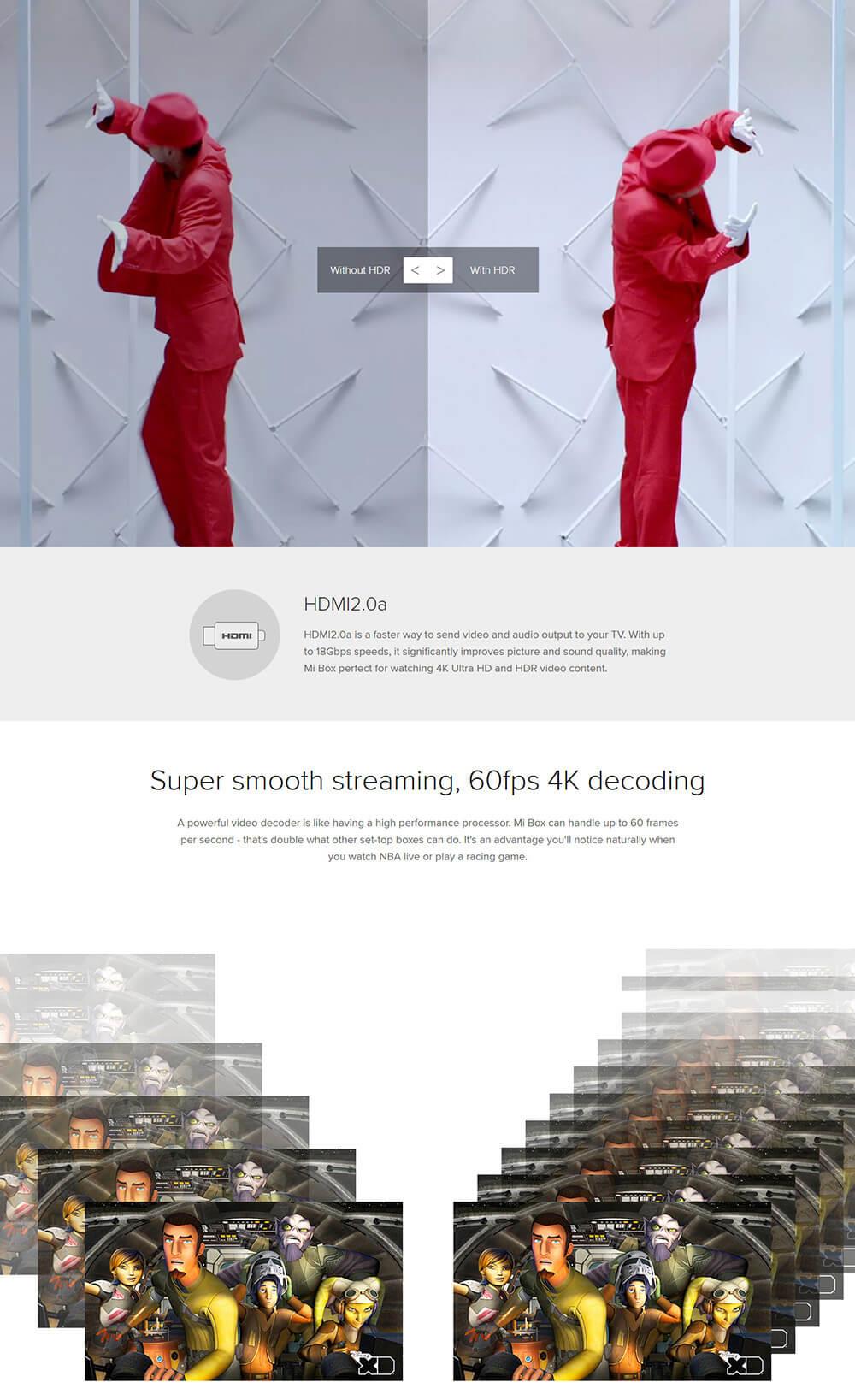 [Spain Stock] Bundle Original XIAOMI 4K Mi Box + C120 Portuguese Version 6-Axis Gyro 2.4G Wireless Air Mouse