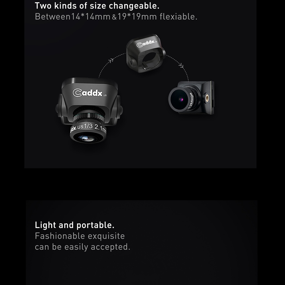 Caddx Kangaroo 12MP 7G Glass Lens Sony Starvis Sensor 4MS Ultra-low Latency Super WDR OSD FPV Camera For Racing Drone