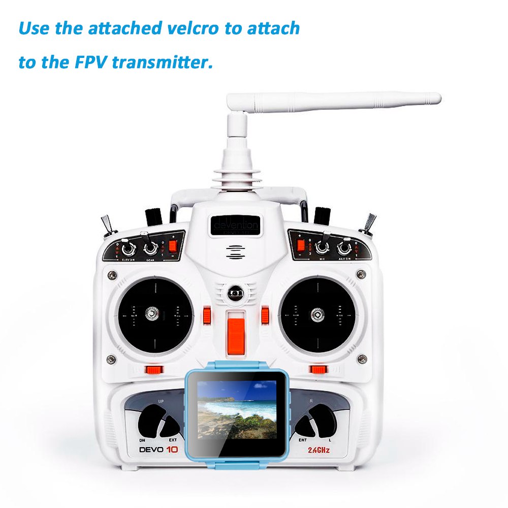 Boscam FPV200 DVR 5.8G 48CH 2.6inch DIY FPV Monitor w/Raceband Wearable Watch Built-in OSD For FPV Racing Drone - Blue