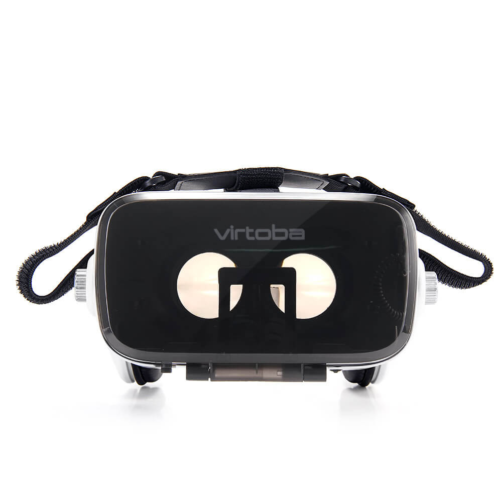 [Spain Stock]Virtoba X5 VR Box 3D VR Virtual Reality Headset 120 Degrees FOV Immersive 3D Movie Video Game Headset with Bluetooth Gamepad Headphone for 4-6 Inch Smartphone