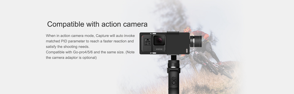 FUNSNAP Capture 3-Axis Brushless Handheld Gimbal Stabilizer for Smartphone