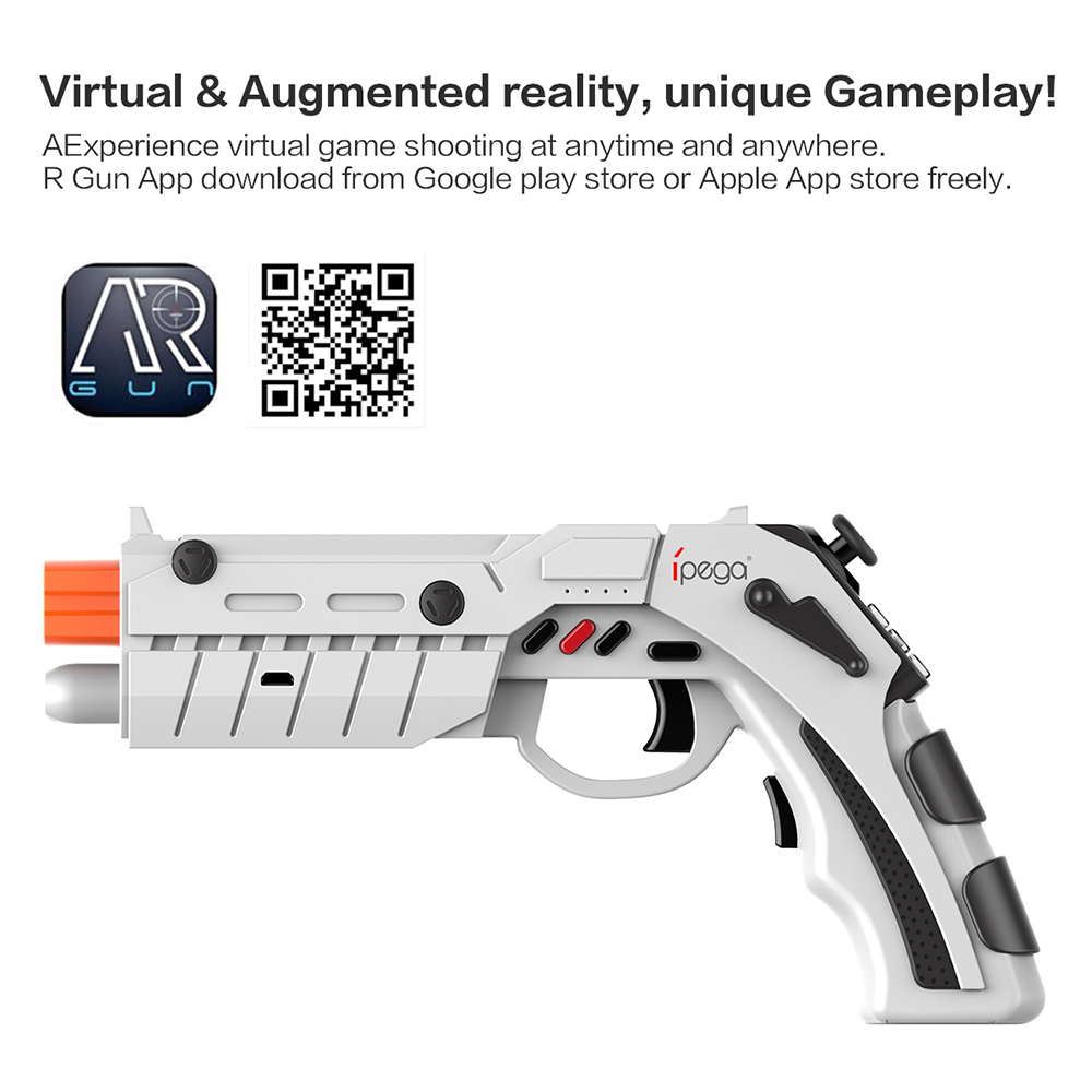 iPEGA PG-9082 Joystick AR Gun Bluetooth Game Controller for 4-6inch Android Mobile phone - White