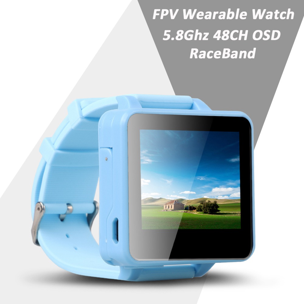 Boscam FPV200 DVR 5.8G 48CH 2.6inch DIY FPV Monitor w/Raceband Wearable Watch Built-in OSD For FPV Racing Drone - Blue