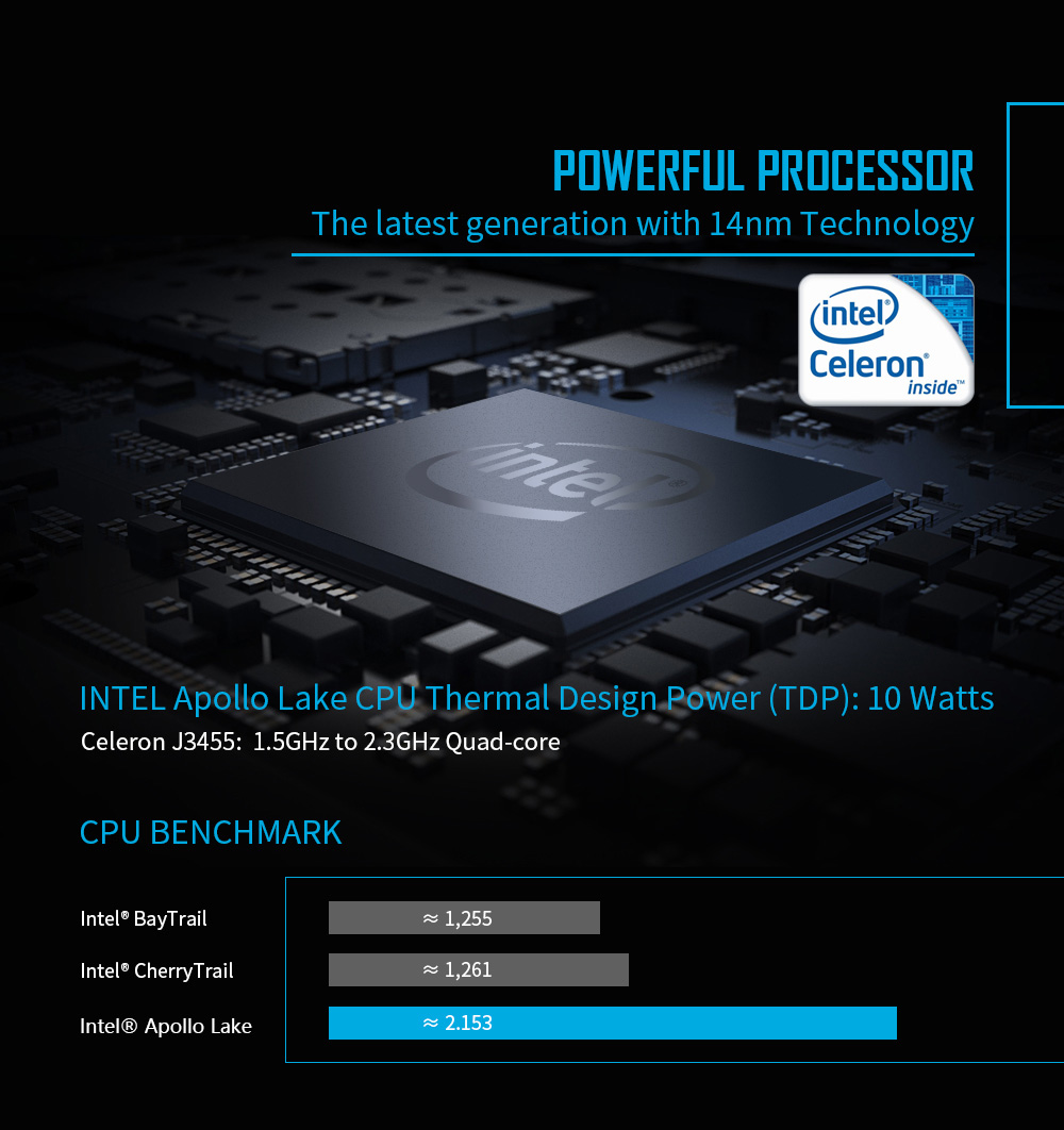 [HK Stock]MELE PCG35 Apo Licensed Windows 10 4GB/32GB Fanless Desktop Mini PC Intel Apollo Lake J3455 4K HDMI VGA M.2 SSD 2.5" HDD 802.11ac WiFi Gigabit LAN Bluetooth USB3.0 Type-C