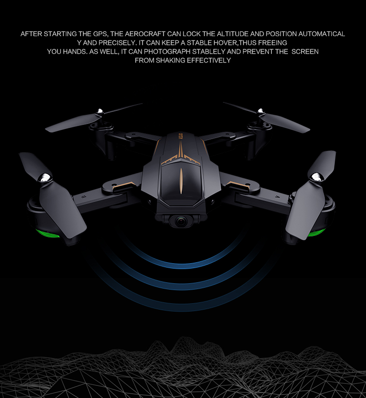 VISUO XS812 GPS 5G WiFi 2MP FPV RC Quadcopter Foldable with 2MP HD Camera 15mins Flight Time - RTF