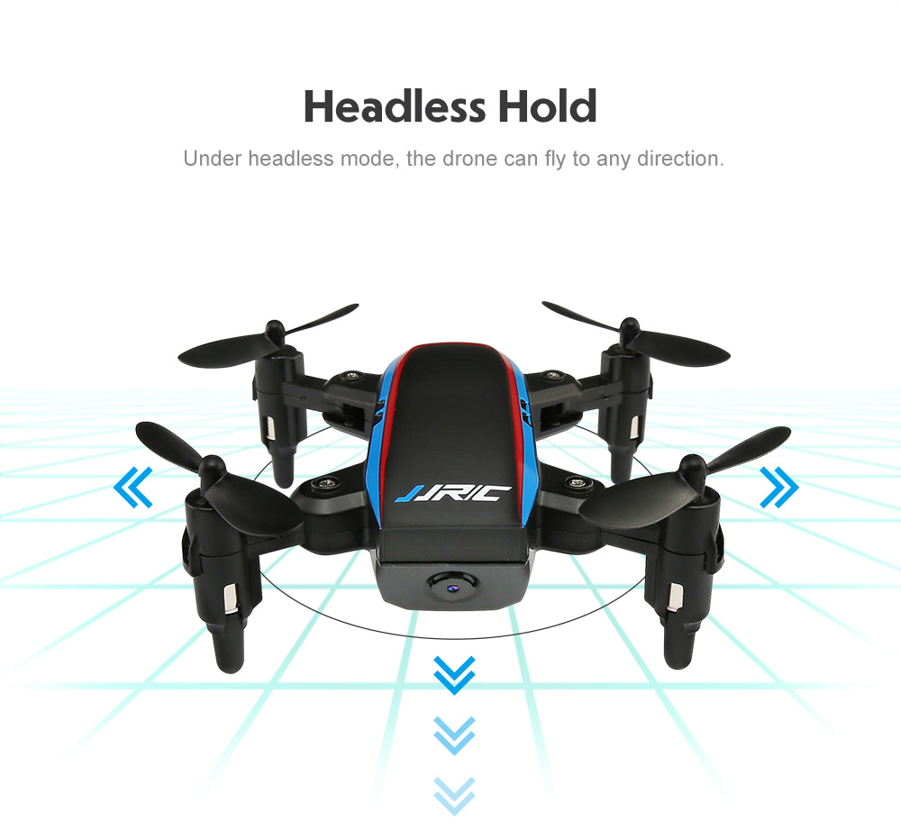 JJRC H53W Shadow WIFI FPV Foldable Drone with 480P Camera Altitude Hold Mode RC Quadcopter BNF - Black