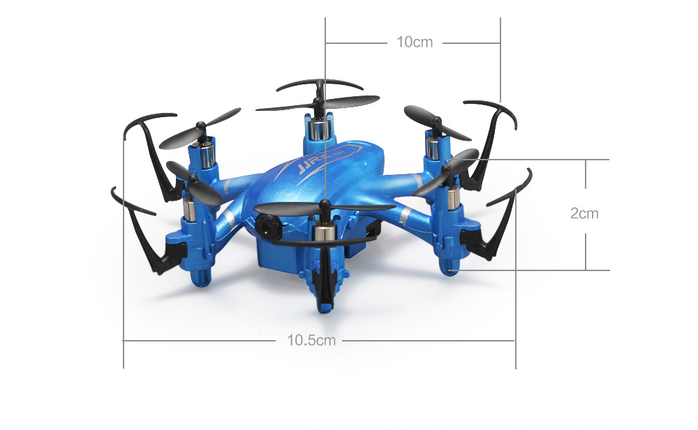 JJRC H20W WIFI FPV 2.0MP 720P HD Camera 3D Flip CF Mode 2.4G 6Axis Hexacopter VR Goggles Compatible with LED Light RTF - Blue