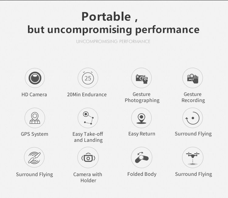 AOSENMA CG033 5G 1080P FHD WIFI FPV Self-stable One-Axis Gimbal Foldable Brushless RC Quadcopter with GPS Follow Me Mode RTF - Black