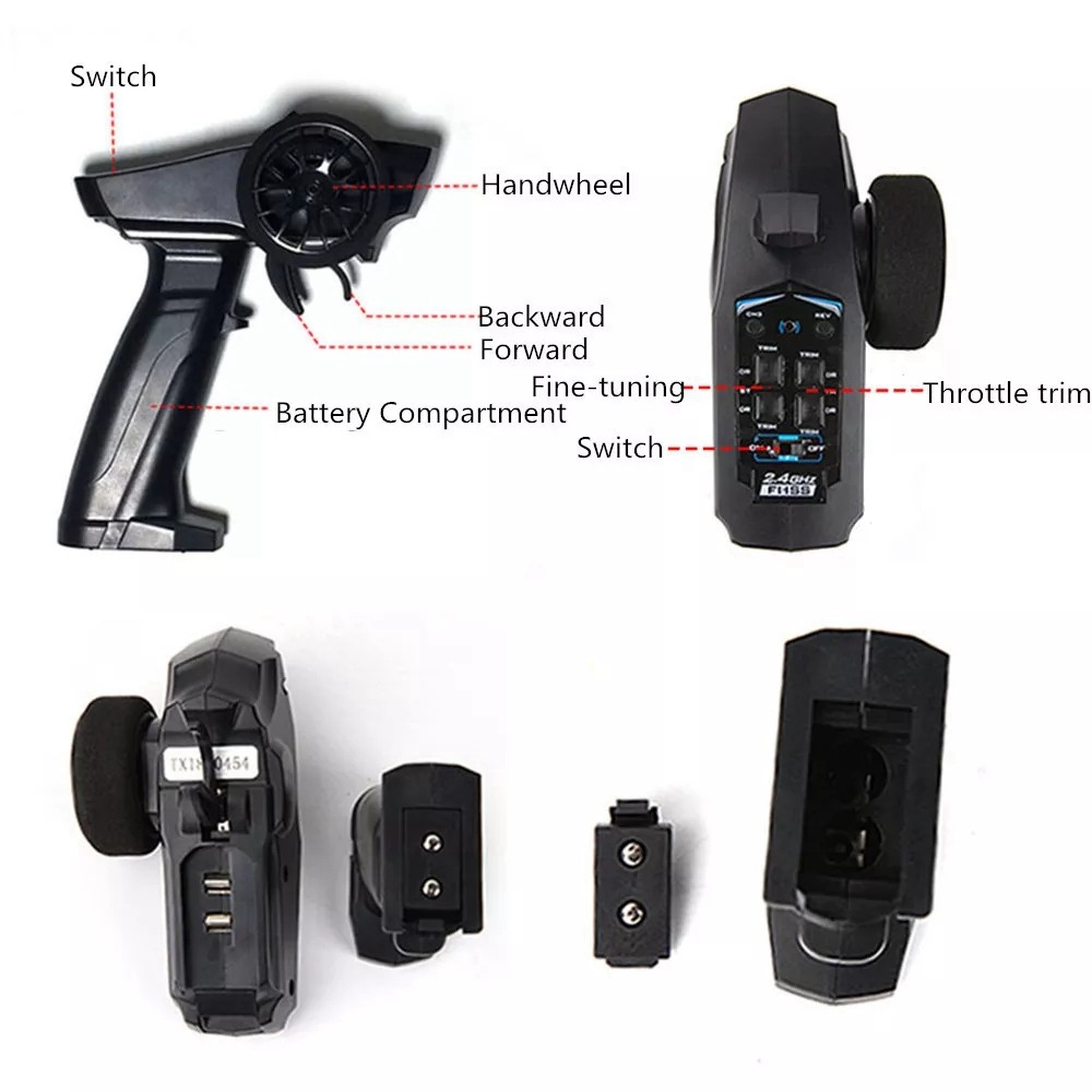 Hobby Plus CR-24 Defender 2.4G 1/24 4WD Brushed MINI RC Crawler Climbing RC Car RTR - Yellow