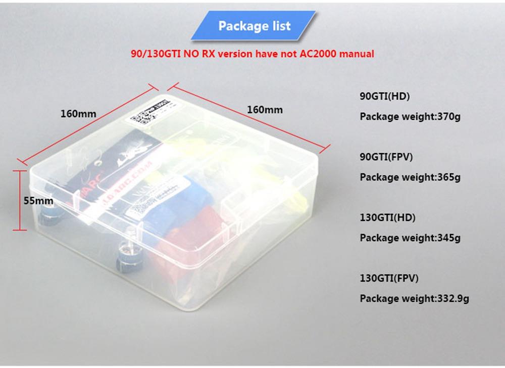 LDARC 90GTI FPV 98mm 3S FPV Racing Drone With F411 OSD 20A 5.8G 48CH 200mW VTX C1200 1200TVL Camera PNP