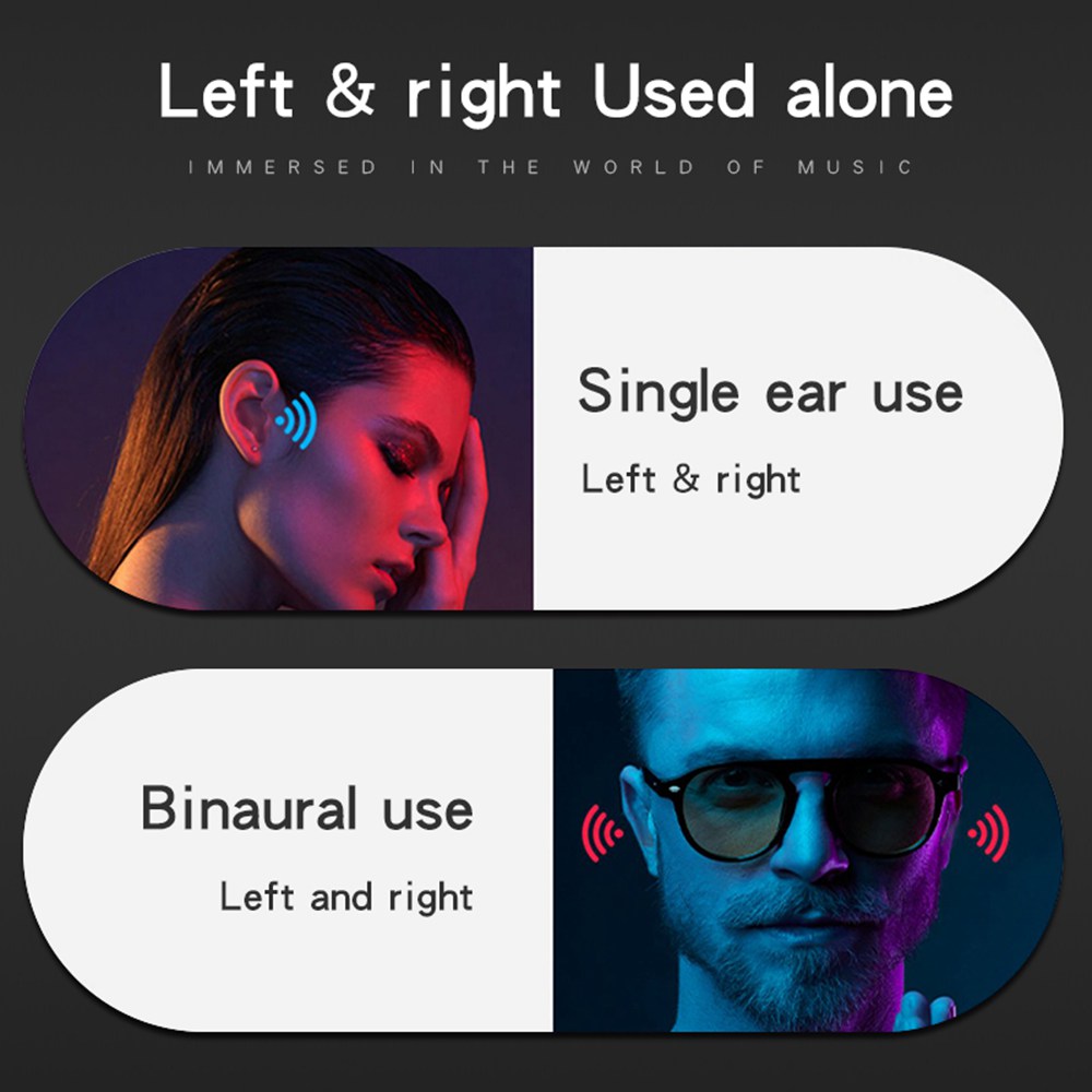 Apods i888 Bluetooth 5.0 TWS Earphones Wireless Charging Binaural Call Voice Assistant 300mAh Charging Dock