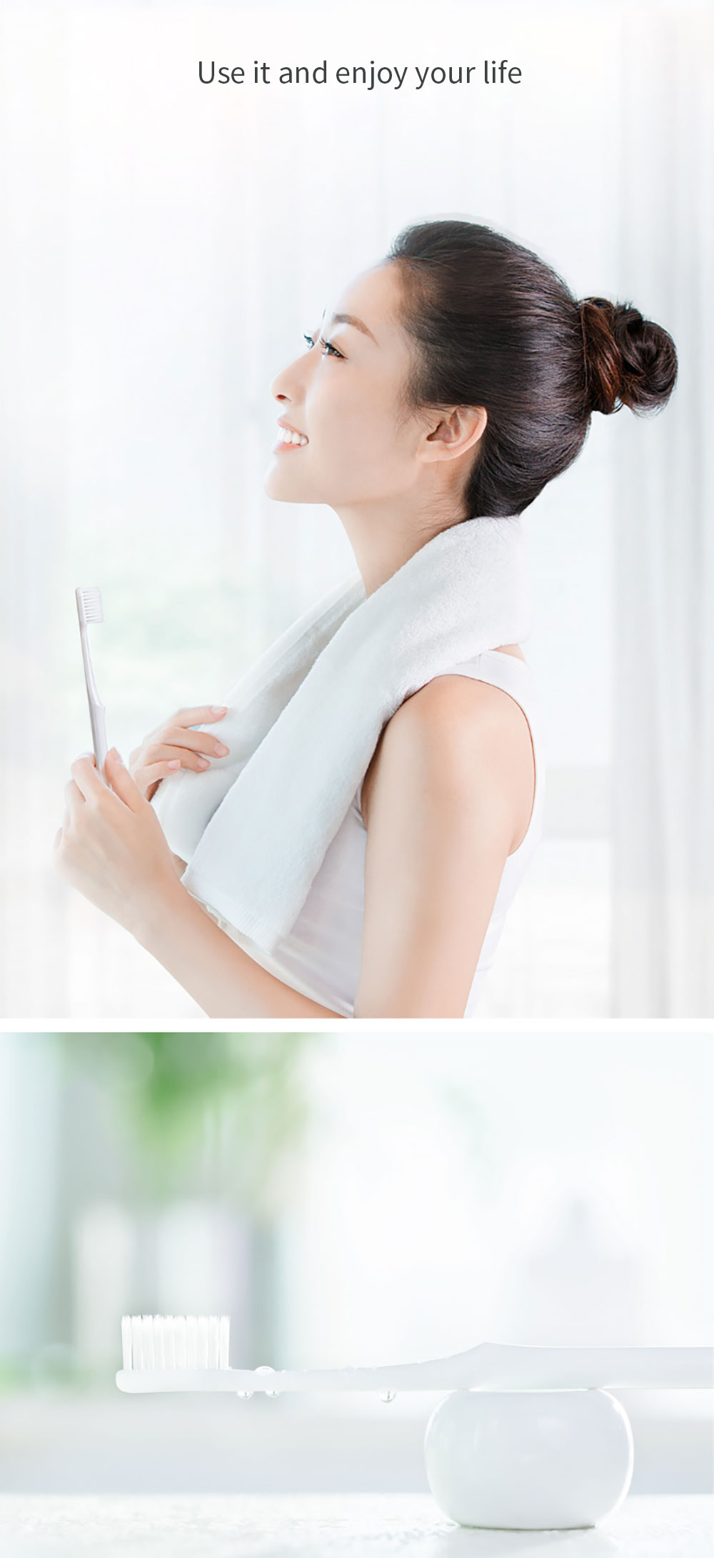 Xiaomi Doctor BET Toothbrush Handle Manual Eco-friendly Soft Toothbrush - Grey
