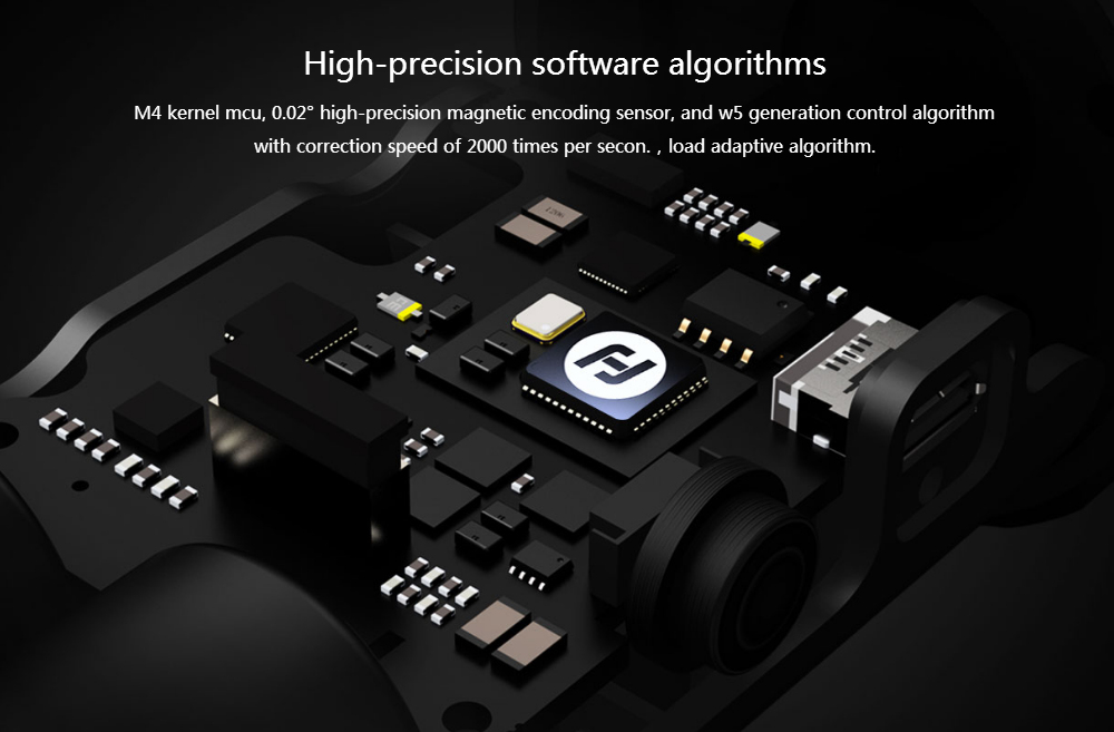 FeiyuTech AK4000 3-Axis Handheld Gimbal Stabilizer with LCD Touch Screen Max Load 4kg for Mirrorless DSLR Camera - Black