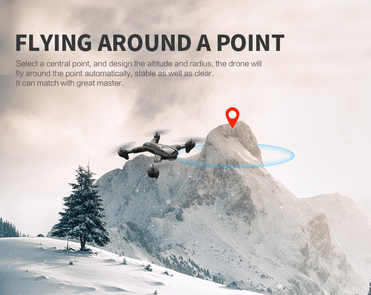 VISUO XS812 GPS 5G WiFi 2MP FPV RC Quadcopter Foldable with 2MP HD Camera 15mins Flight Time - RTF