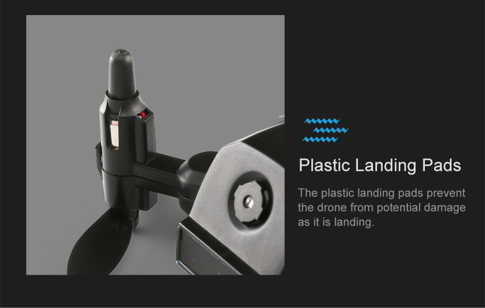 JJRC H53W Shadow WIFI FPV Foldable Drone with 480P Camera Altitude Hold Mode RC Quadcopter BNF - Black