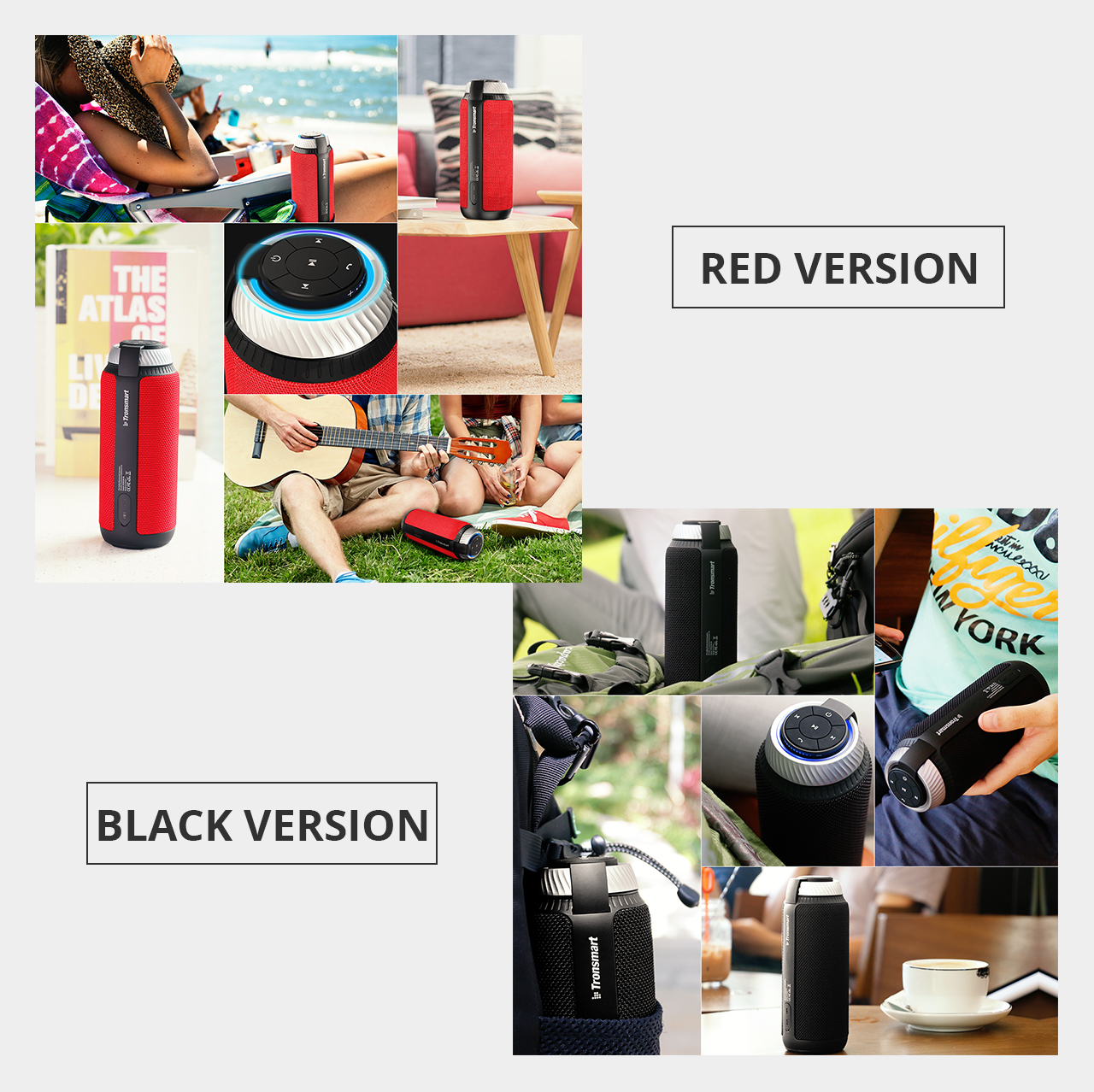 Bundle Tronsmart Element T6 25W Portable Bluetooth Speaker with 360 Degree Stereo Sound and Built-in Microphone Black + Tronsmart Element T6 Carrying Case