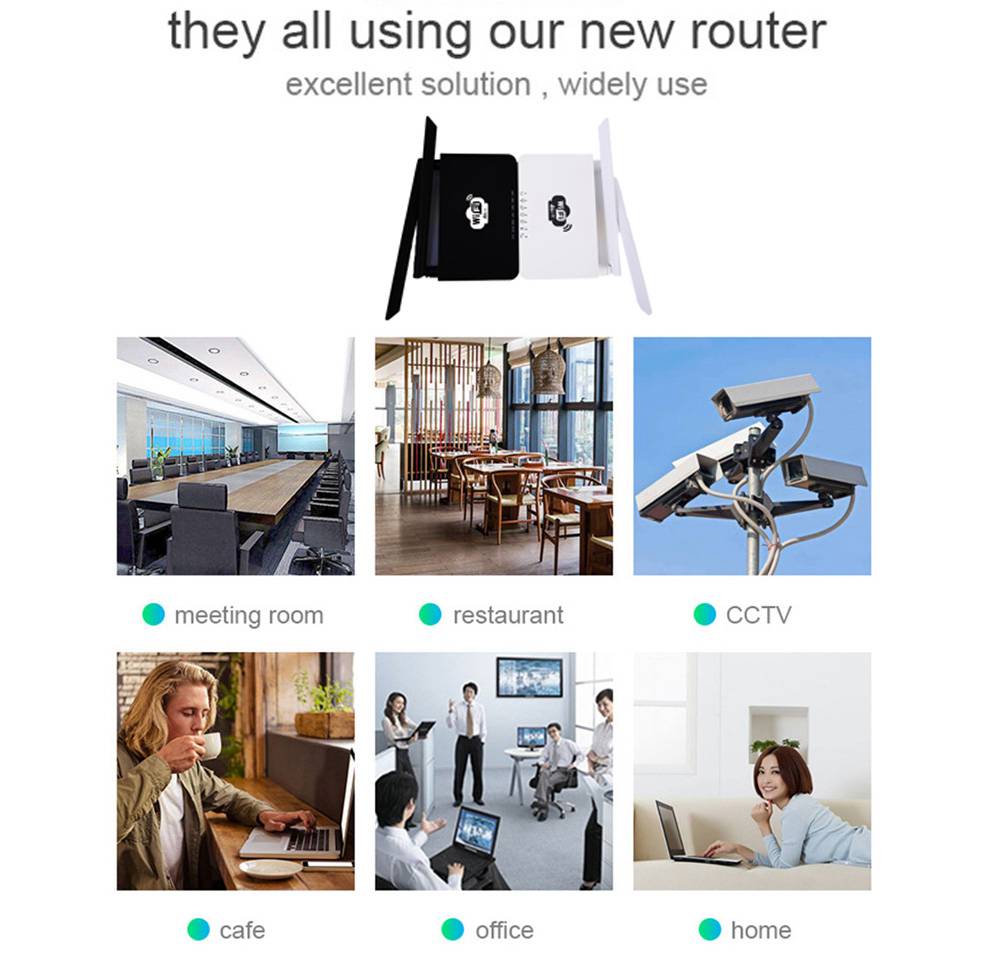 CP6 4G LTE Smart WIFI Router 802.11 b/g/n 300Mbps Support SIM Card FDD-LTE/WCDMA/GSM - White