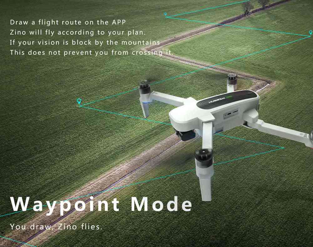 Hubsan H117S Zino 5G Wifi FPV 1KM GPS Foldable RC Drone With 4K 3-Axis Gimbal Camera Panorama Photography Line Fly Mode