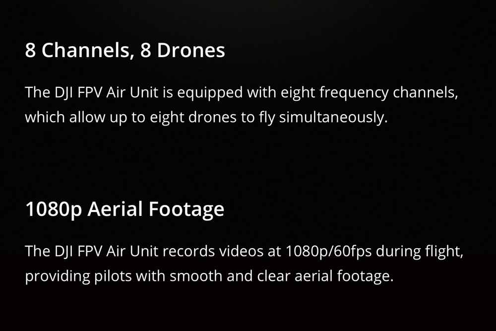 DJI Digital FPV System 720P@120fps FPV Video Goggles 5.8G 8CH Transmitter Air Unit HD 1080P@60fps Cam For Racing Drone