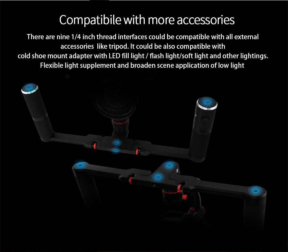 Feiyu Tech A2000 3-Axis Brushless Handheld Gimbal for  Mirrorless DSLR Camera - Single Handheld