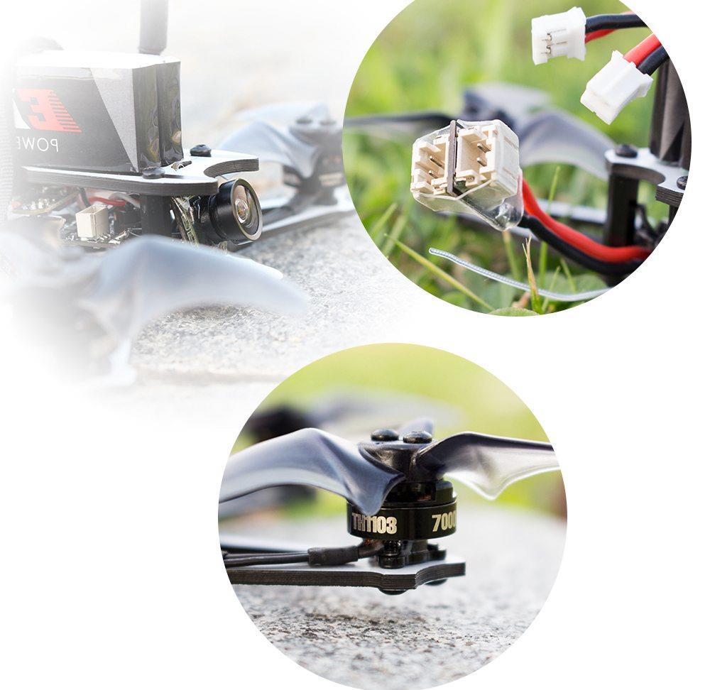 Emax Tinyhawk Freestyle 115mm 2.5Inch FPV Racing Drone With w/F4 4IN1 5A 600TVL Camera 5.8G 37CH 25mW VTX BNF - EMAX Tiny Receiver