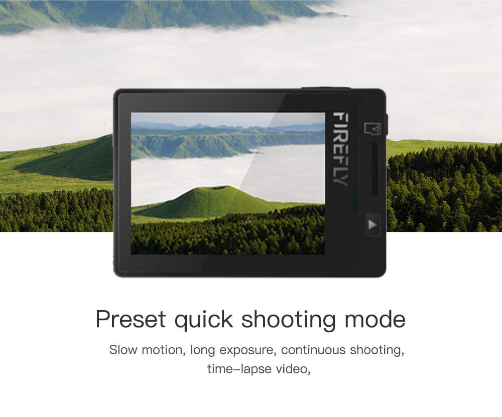 Hawkeye Firefly 8 2160P 170 Degree Wide Angle Bluetooth WiFi HDR FPV Action Camera Built-in Microphone - Wide Angle Lens