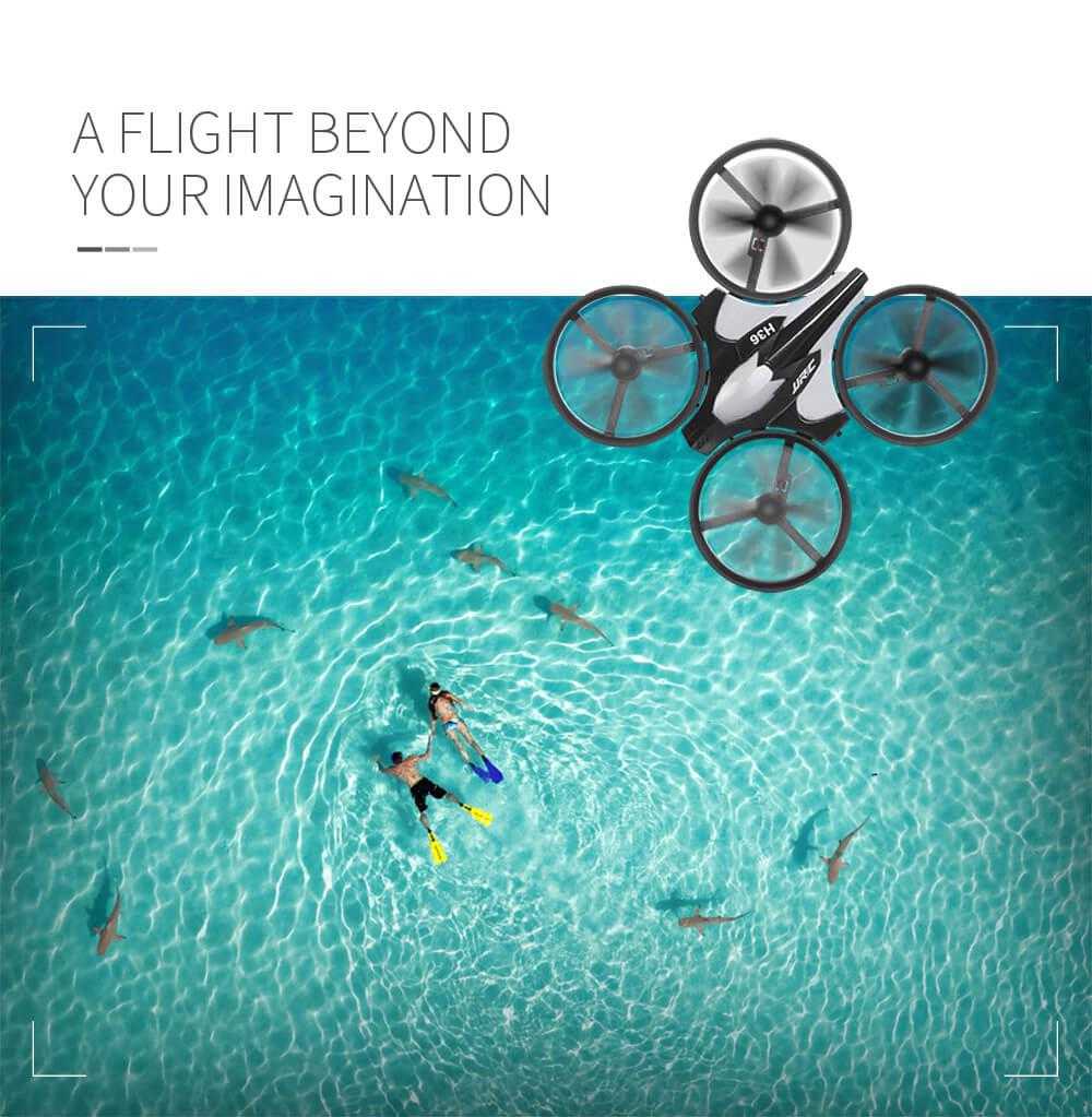 JJRC H36 MINI 2.4G 4CH 6Axis Gyro Headless Mode RC Quadcopter RTF Dark Gray - Three Batteries